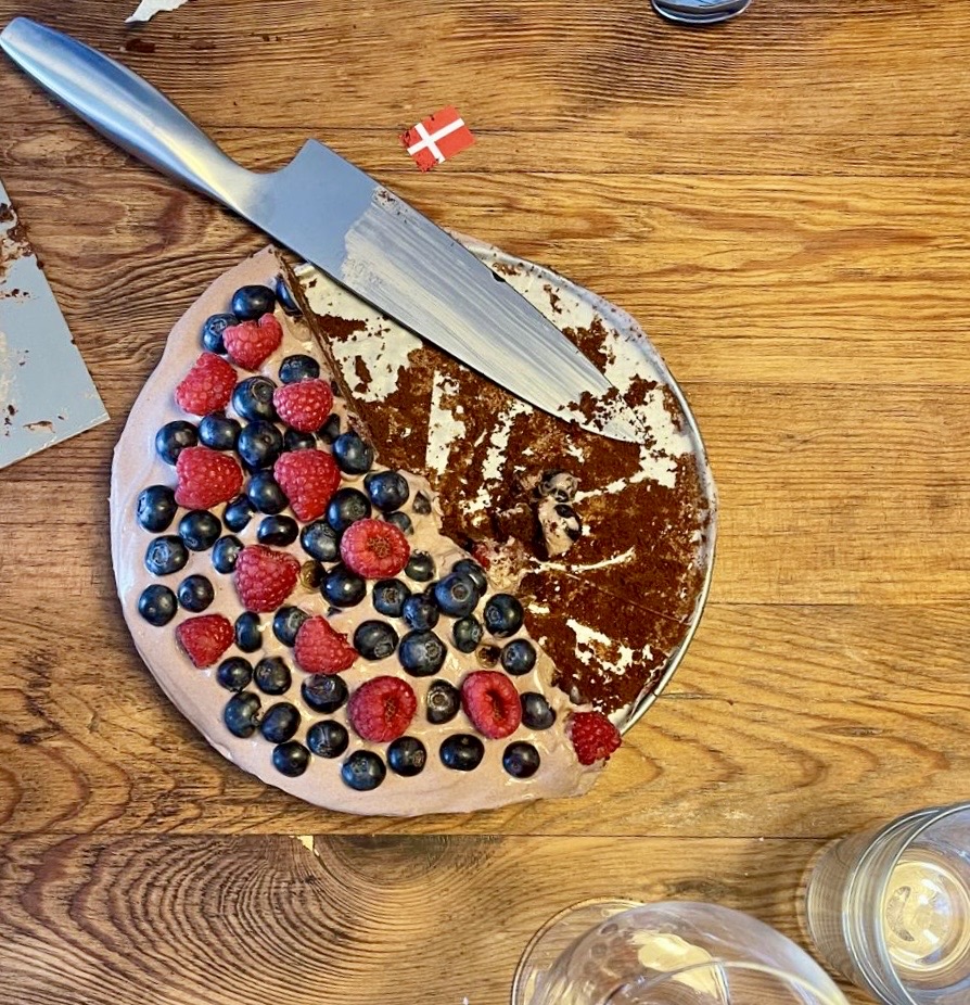 Chocolate Tiramisu Cake with Berries