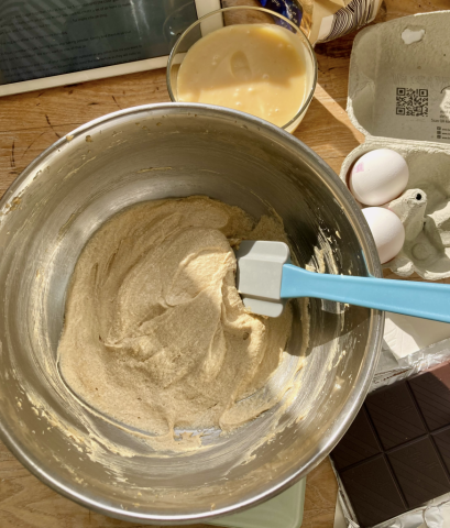 Creaming butter and sugar step 4