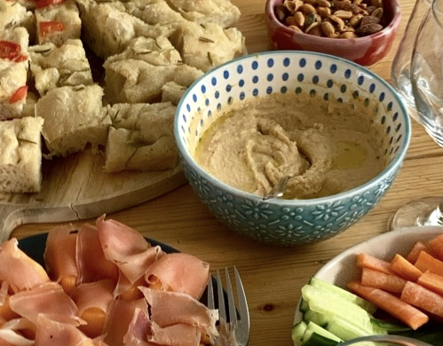 Peanut Butter Pickle Hummus