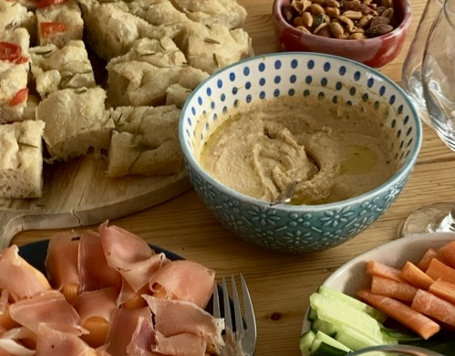Peanut Butter Pickle Hummus